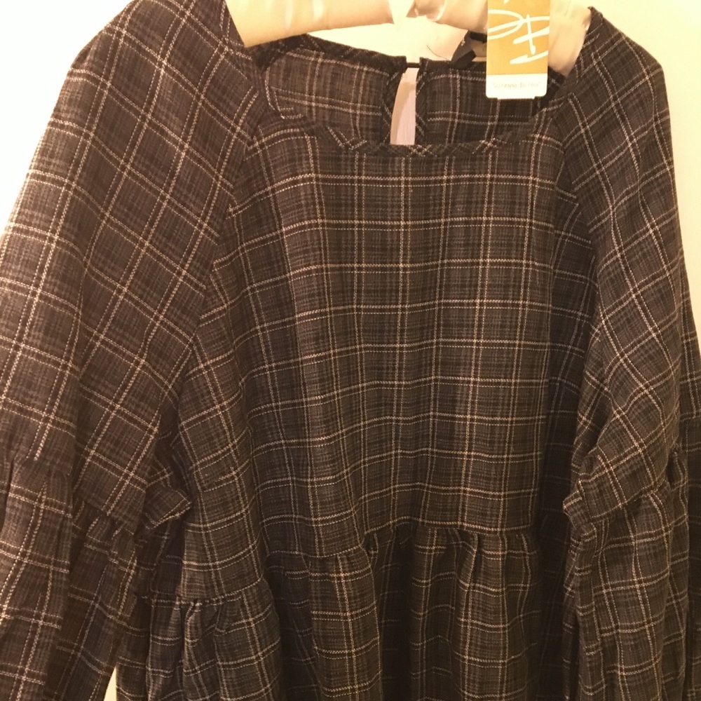Dressy flannel type top